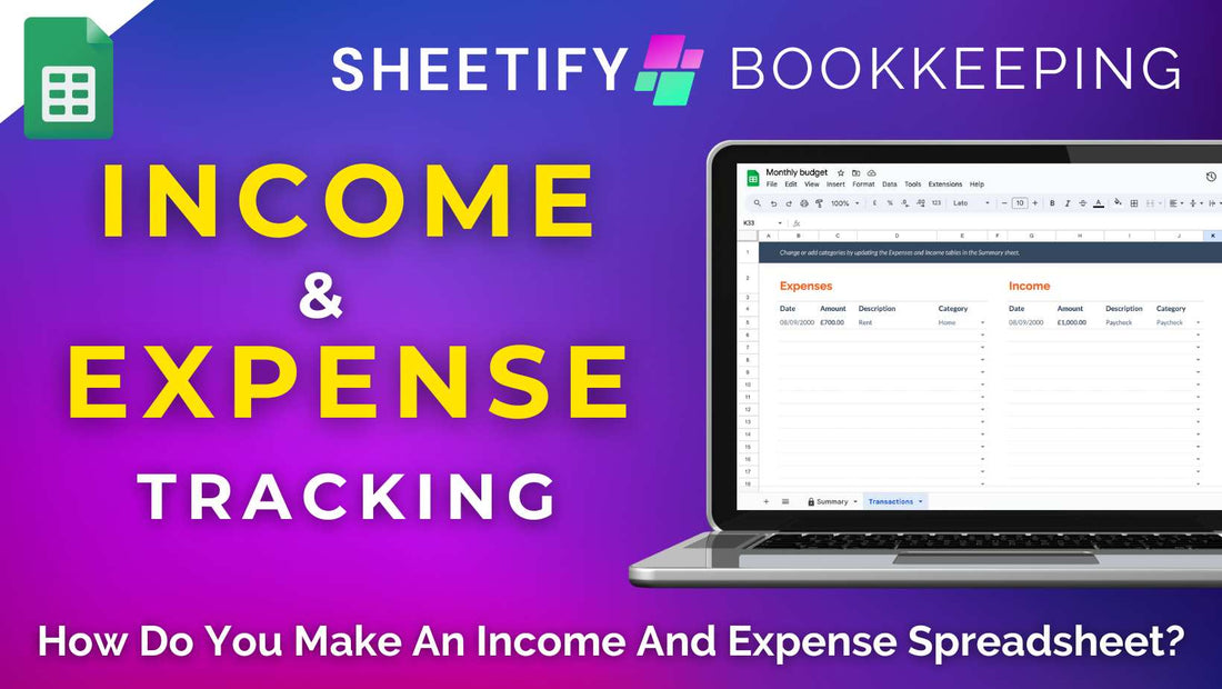 How Do You Make An Income And Expense Spreadsheet?