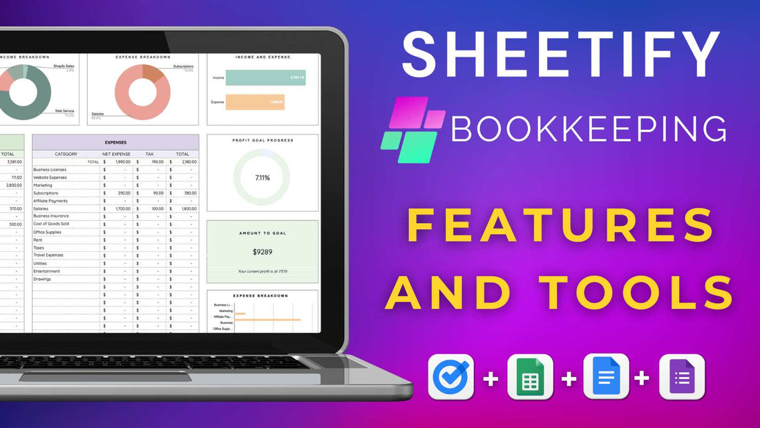Sheetify Bookkeeping Tools and Features (Everything That You Can Do)