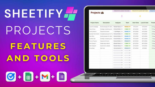 Sheetify Projects Tools and Features (Everything That You Can Do)