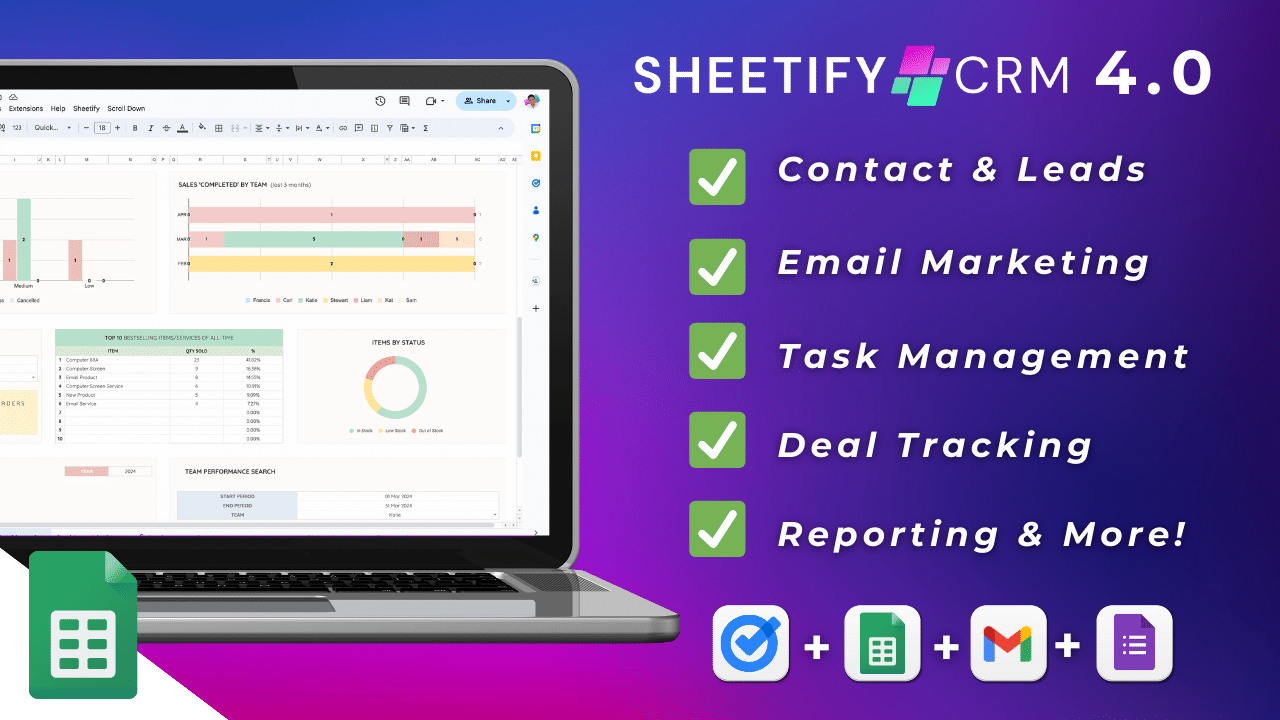 Load video: Sheetify Google Sheets CRM for Small Businesses