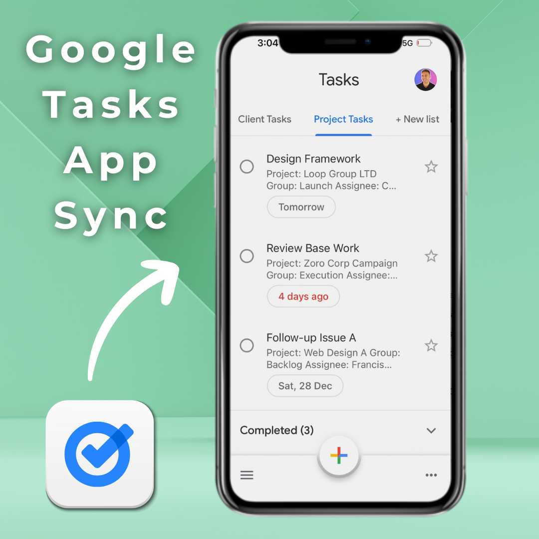 Google Sheets Project Management Tasks