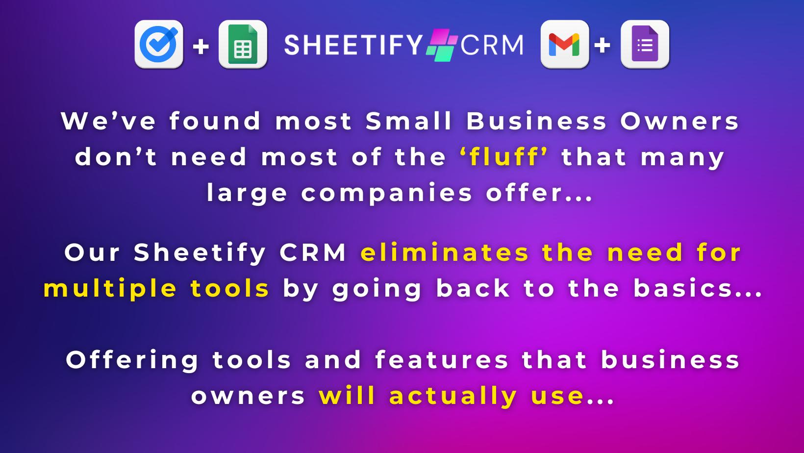Why use Google Sheets CRM