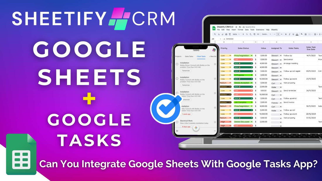 Can You Integrate Google Sheets With Google Tasks App?