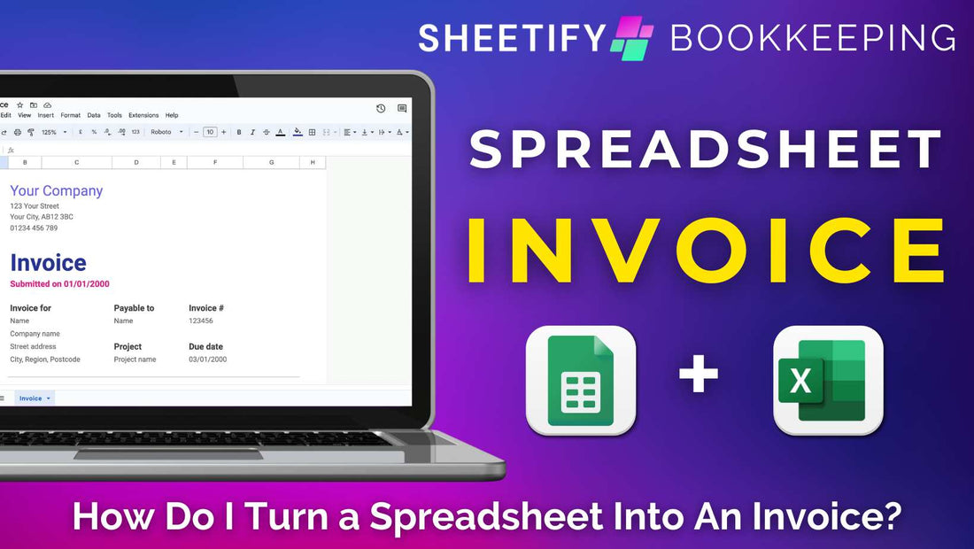 How Do I Turn a Spreadsheet Into an Invoice?