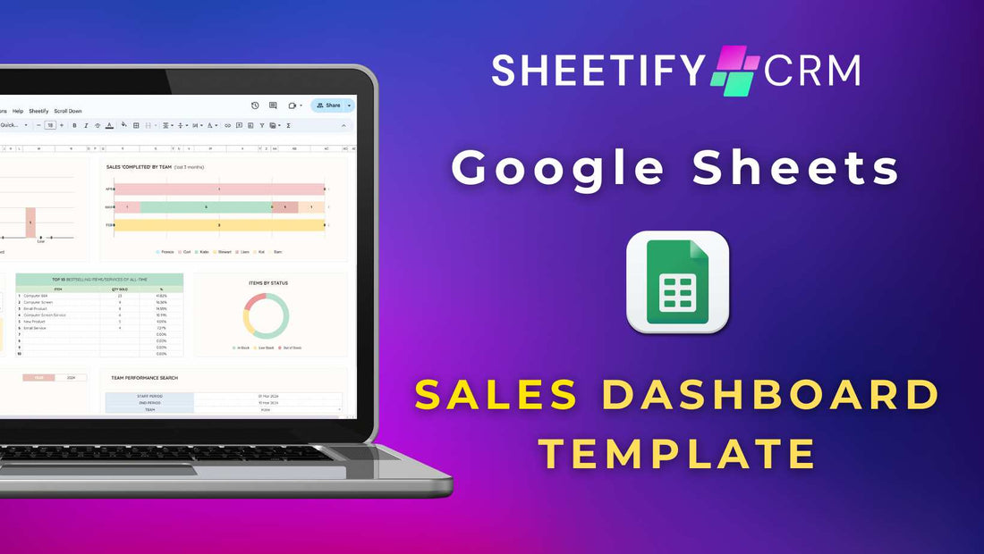 Sales Dashboard Google Sheets Template For Small Businesses