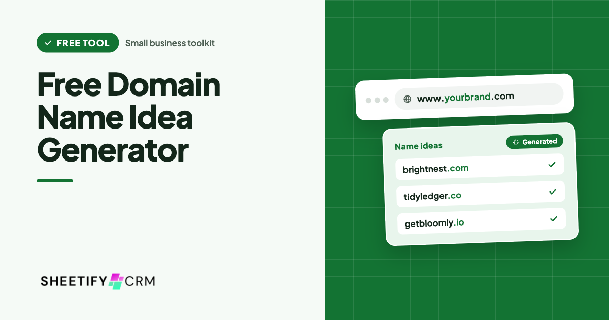 Free domain name idea generator