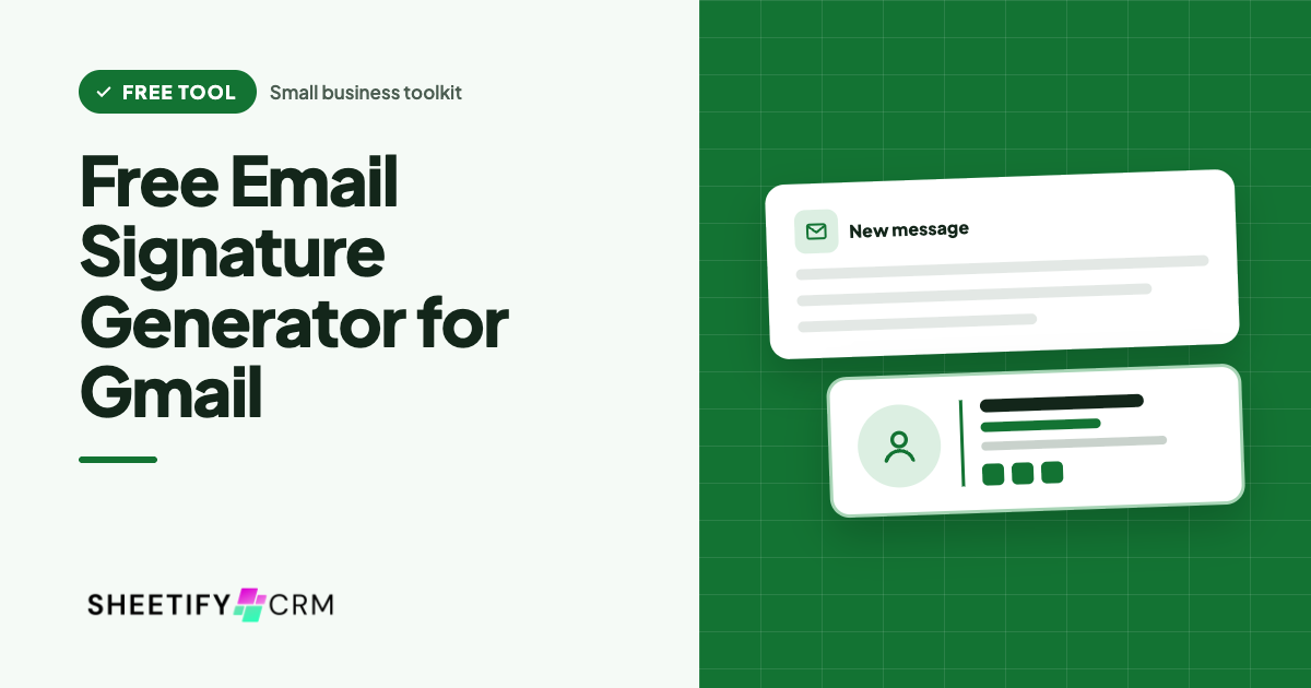 Free Email Signature Generator for Gmail