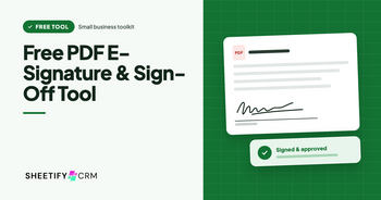 Free PDF E-Signature & Sign-Off Tool