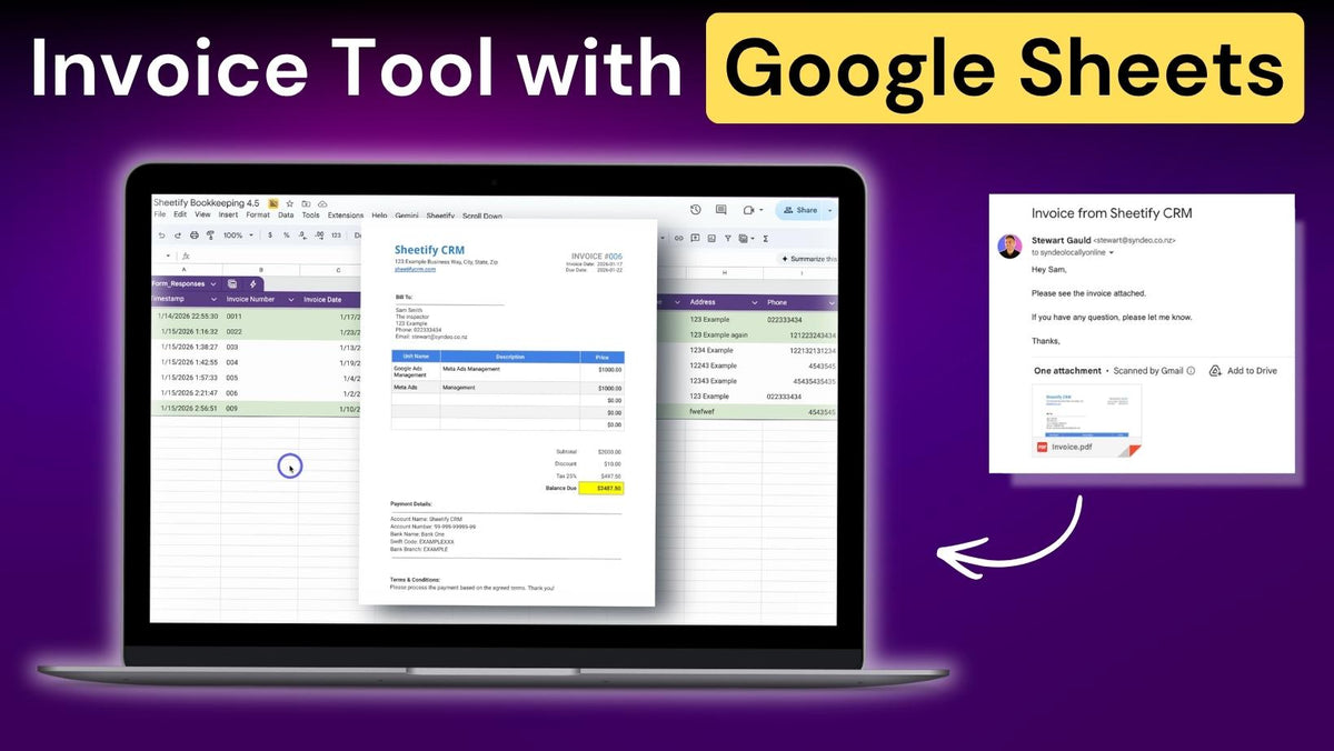 How To Send Invoices With Google Sheets?
