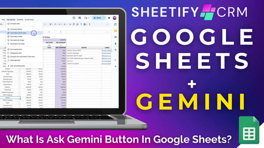 What Is Ask Gemini Button In Google Sheets?