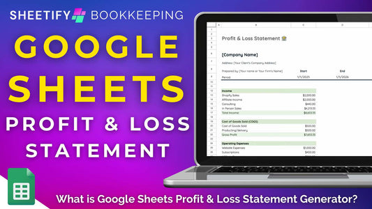 What Is Google Sheets Profit And Loss Statement Generator? Sheetify CRM