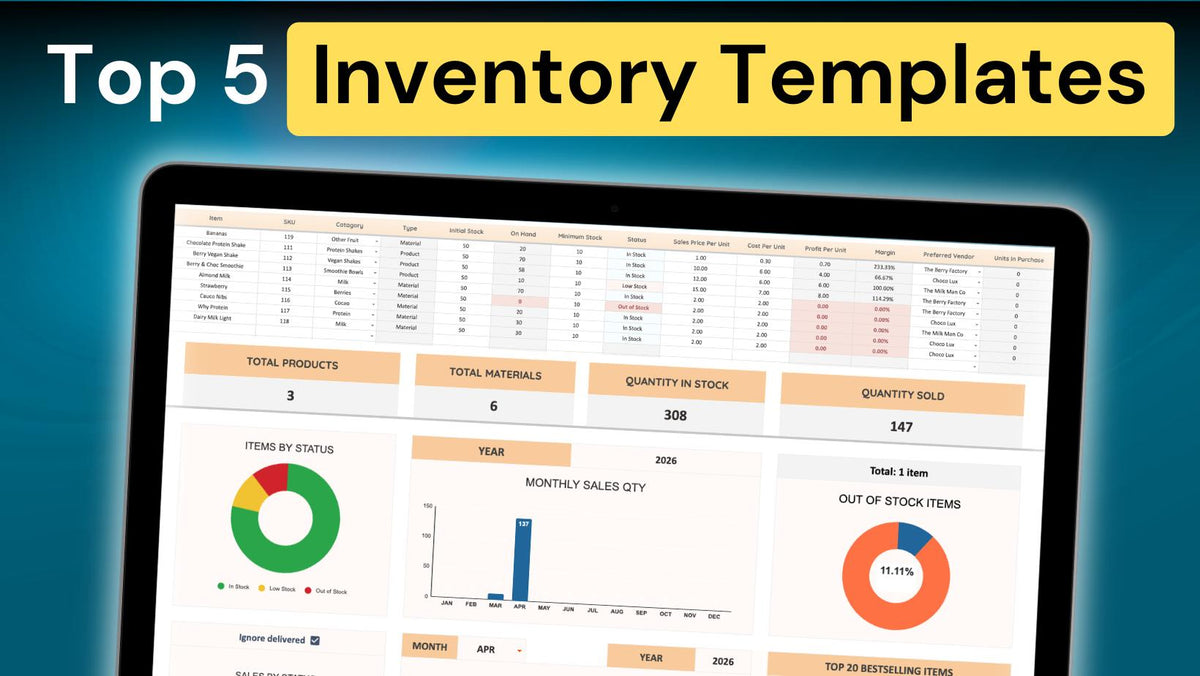 Top 5 Google Sheets Inventory Templates For Small Businesses