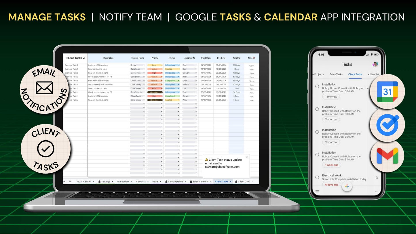 Google Sheets CRM