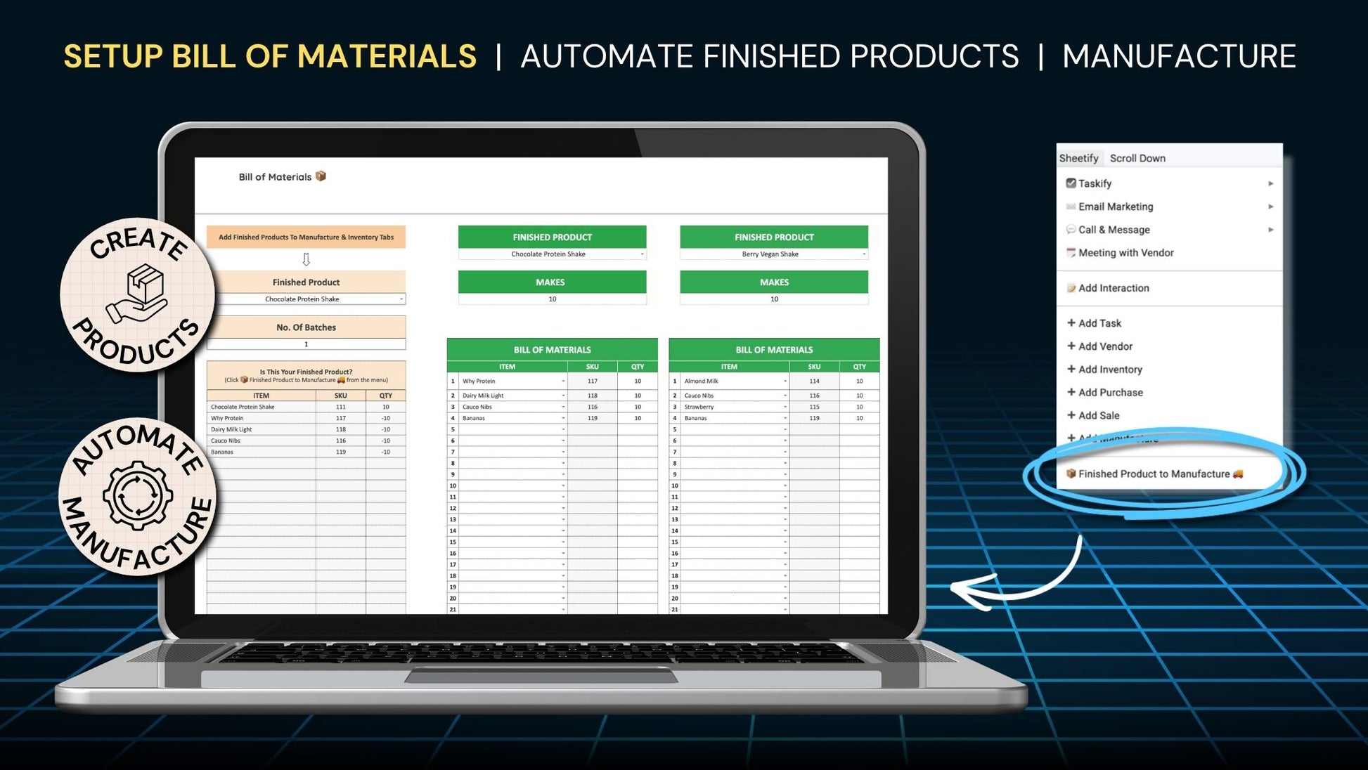 Google Sheets Inventory for small business