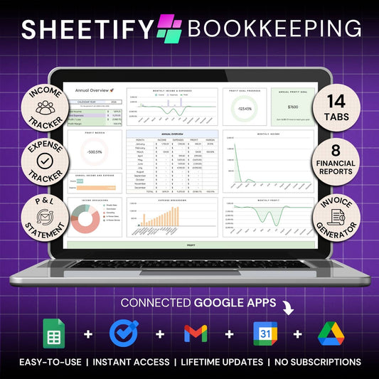 Google Sheets Bookkeeping Template