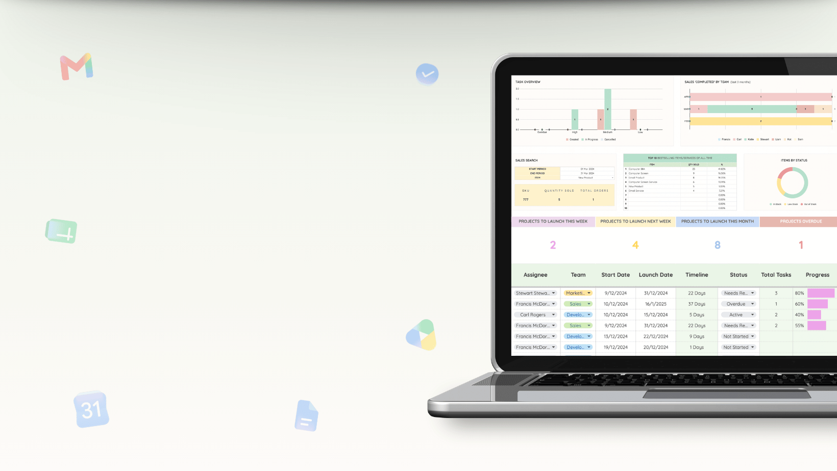 Sheetify Google Sheets Templates for Business