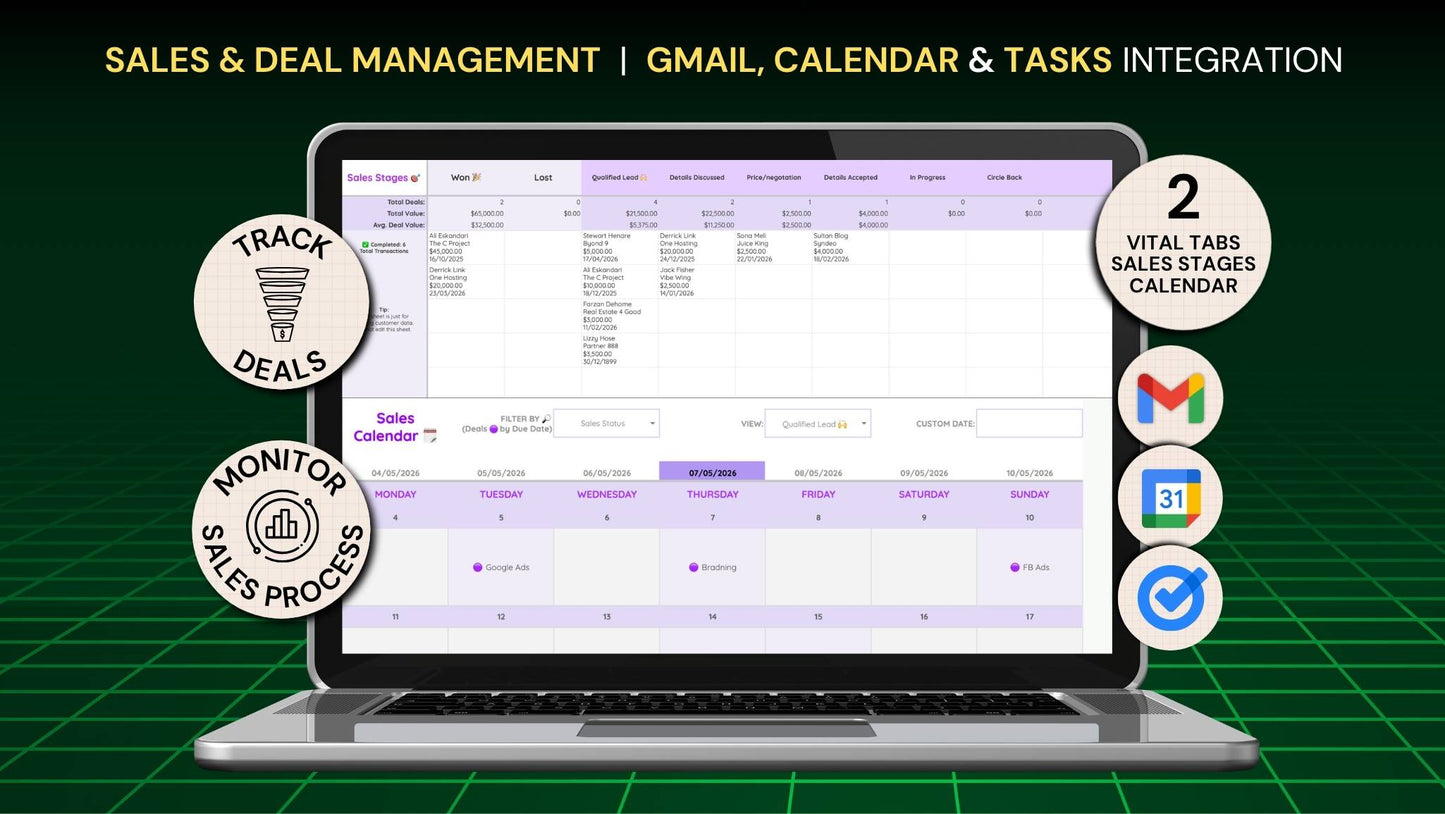 Simple CRM Google Sheets