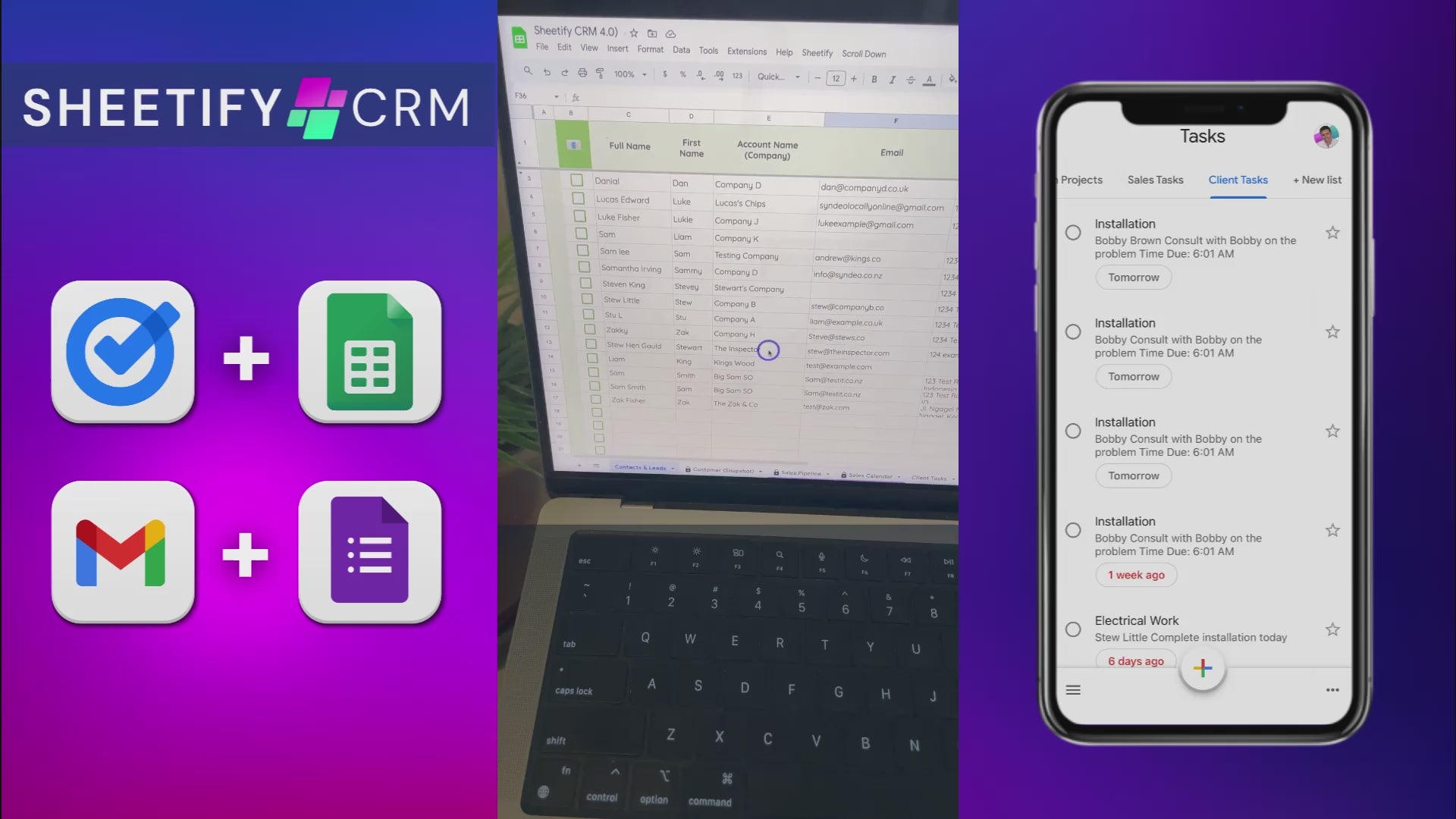 Load video: Sheetify Google Sheets CRM Template